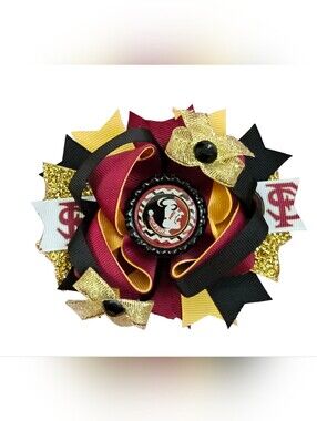 Seminoles Inspired hairbow